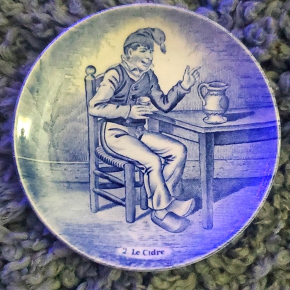 Vintage Royal Sphinx Holland Boch Belgium Delfts 4.25" Collectible Plates (4) - Picture 6 of 7